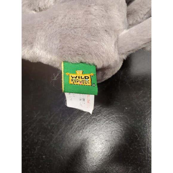 7 Inch Wild Republic Grey Elephant Plush - Picture 7 of 11